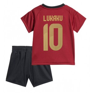 Fotbalové Dres Belgie Romelu Lukaku #10 Dětské Domácí Oblečení ME 2024 Krátký Rukáv (+ trenýrky)